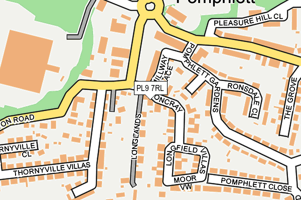 PL9 7RL map - OS OpenMap – Local (Ordnance Survey)
