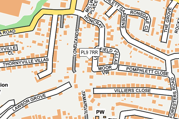 PL9 7RR map - OS OpenMap – Local (Ordnance Survey)