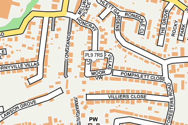 PL9 7RS map - OS OpenMap – Local (Ordnance Survey)