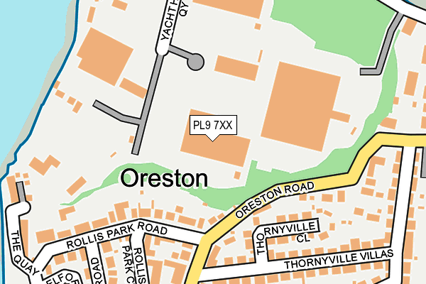 PL9 7XX map - OS OpenMap – Local (Ordnance Survey)