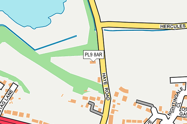 PL9 8AR map - OS OpenMap – Local (Ordnance Survey)
