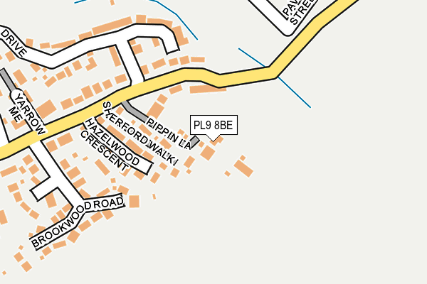 PL9 8BE map - OS OpenMap – Local (Ordnance Survey)