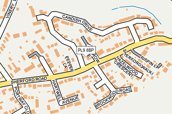 PL9 8BP map - OS OpenMap – Local (Ordnance Survey)