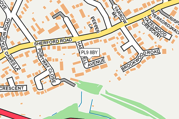 PL9 8BY map - OS OpenMap – Local (Ordnance Survey)