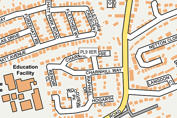 PL9 8ER map - OS OpenMap – Local (Ordnance Survey)