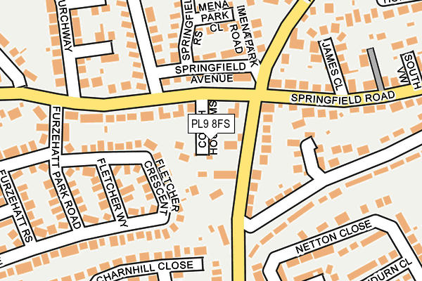 PL9 8FS map - OS OpenMap – Local (Ordnance Survey)