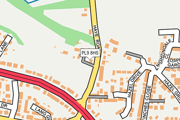 PL9 8HS map - OS OpenMap – Local (Ordnance Survey)