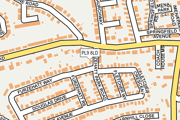 PL9 8LD map - OS OpenMap – Local (Ordnance Survey)