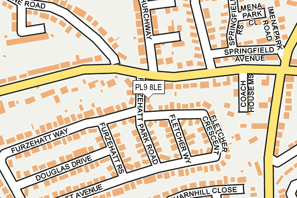 PL9 8LE map - OS OpenMap – Local (Ordnance Survey)