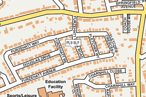 PL9 8LF map - OS OpenMap – Local (Ordnance Survey)