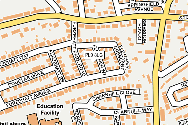 PL9 8LG map - OS OpenMap – Local (Ordnance Survey)