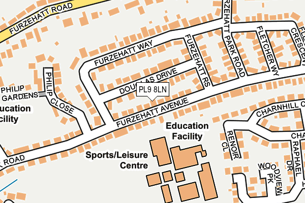 PL9 8LN map - OS OpenMap – Local (Ordnance Survey)