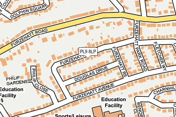 PL9 8LP map - OS OpenMap – Local (Ordnance Survey)