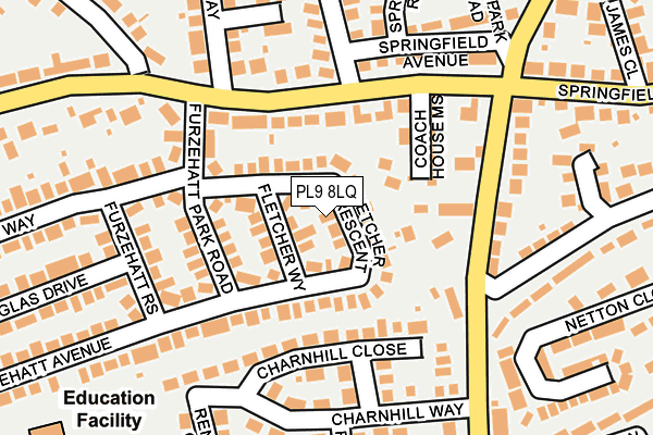 PL9 8LQ map - OS OpenMap – Local (Ordnance Survey)