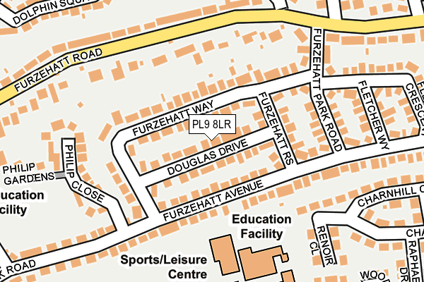 PL9 8LR map - OS OpenMap – Local (Ordnance Survey)