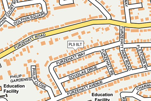 PL9 8LT map - OS OpenMap – Local (Ordnance Survey)