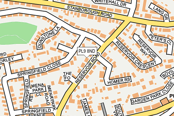 PL9 8ND map - OS OpenMap – Local (Ordnance Survey)