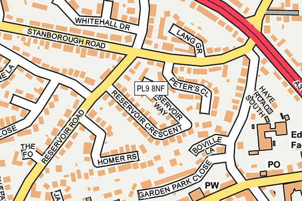 PL9 8NF map - OS OpenMap – Local (Ordnance Survey)