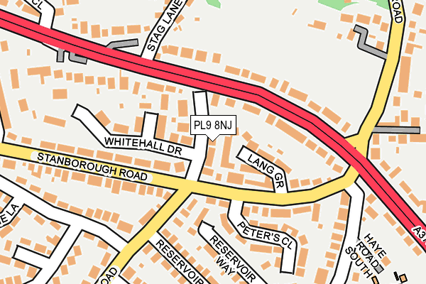 PL9 8NJ map - OS OpenMap – Local (Ordnance Survey)