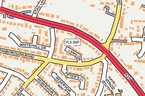 PL9 8NP map - OS OpenMap – Local (Ordnance Survey)