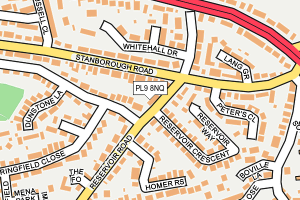 PL9 8NQ map - OS OpenMap – Local (Ordnance Survey)