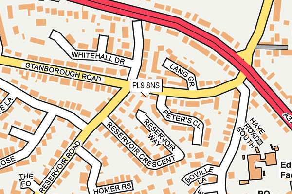 PL9 8NS map - OS OpenMap – Local (Ordnance Survey)