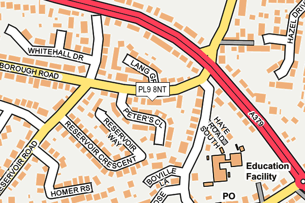 PL9 8NT map - OS OpenMap – Local (Ordnance Survey)