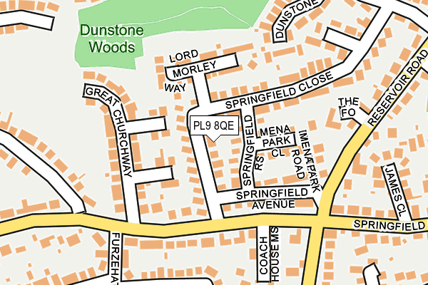 PL9 8QE map - OS OpenMap – Local (Ordnance Survey)