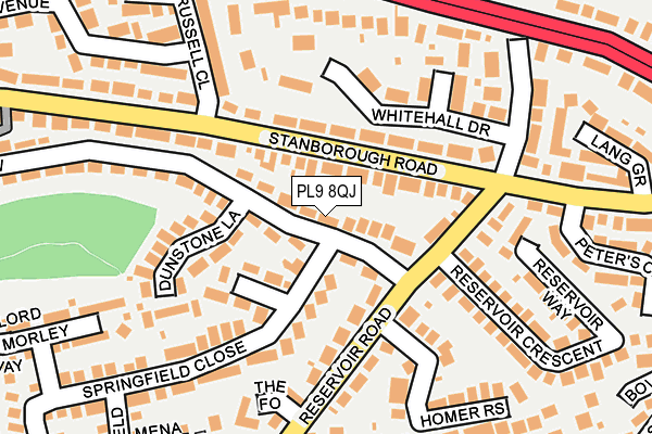 PL9 8QJ map - OS OpenMap – Local (Ordnance Survey)