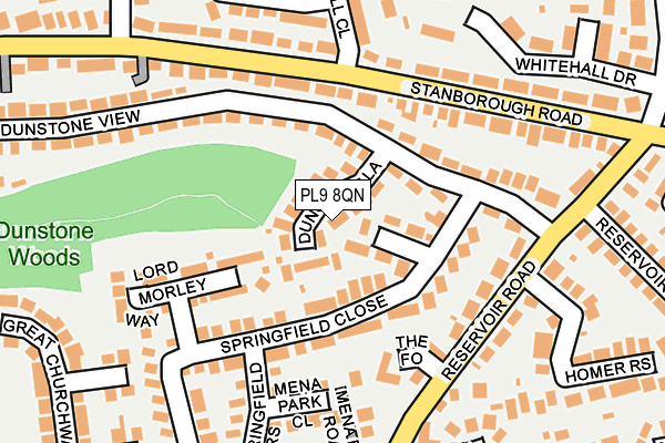 PL9 8QN map - OS OpenMap – Local (Ordnance Survey)