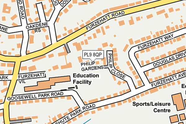 PL9 8QP map - OS OpenMap – Local (Ordnance Survey)