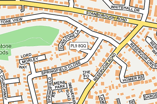 PL9 8QQ map - OS OpenMap – Local (Ordnance Survey)