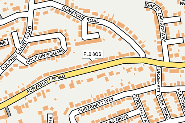 PL9 8QS map - OS OpenMap – Local (Ordnance Survey)