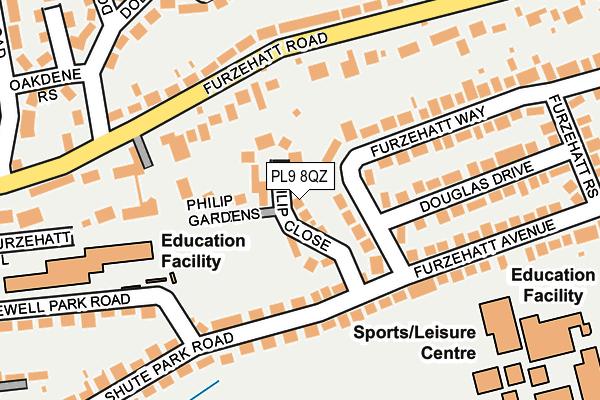 PL9 8QZ map - OS OpenMap – Local (Ordnance Survey)