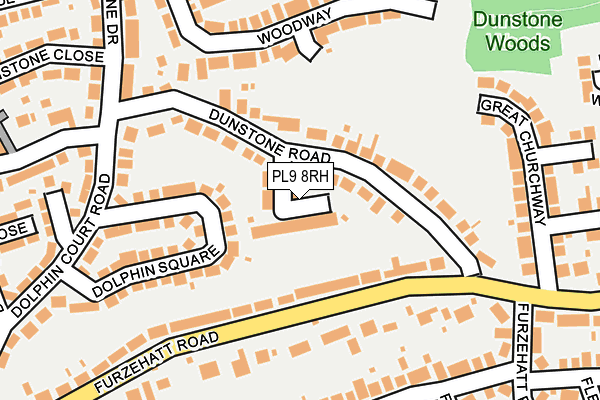 PL9 8RH map - OS OpenMap – Local (Ordnance Survey)