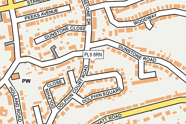 PL9 8RN map - OS OpenMap – Local (Ordnance Survey)