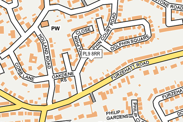 PL9 8RR map - OS OpenMap – Local (Ordnance Survey)