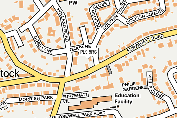 PL9 8RS map - OS OpenMap – Local (Ordnance Survey)