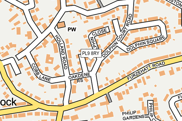 PL9 8RY map - OS OpenMap – Local (Ordnance Survey)