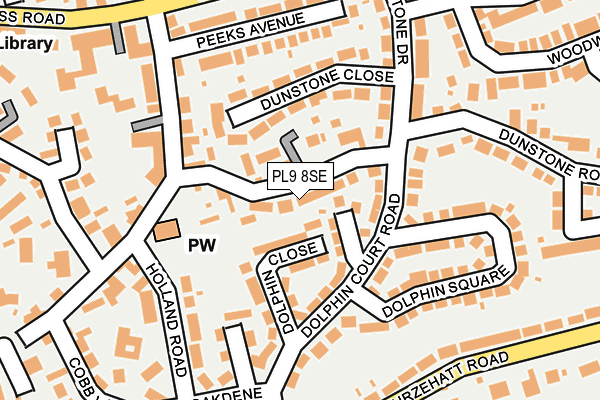 PL9 8SE map - OS OpenMap – Local (Ordnance Survey)