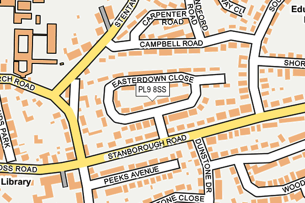 PL9 8SS map - OS OpenMap – Local (Ordnance Survey)