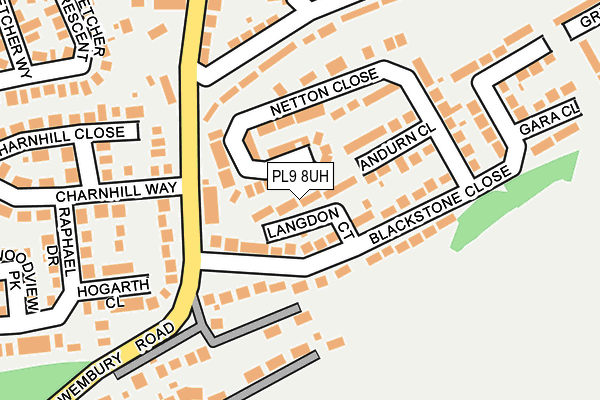 PL9 8UH map - OS OpenMap – Local (Ordnance Survey)