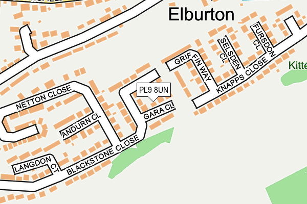 PL9 8UN map - OS OpenMap – Local (Ordnance Survey)