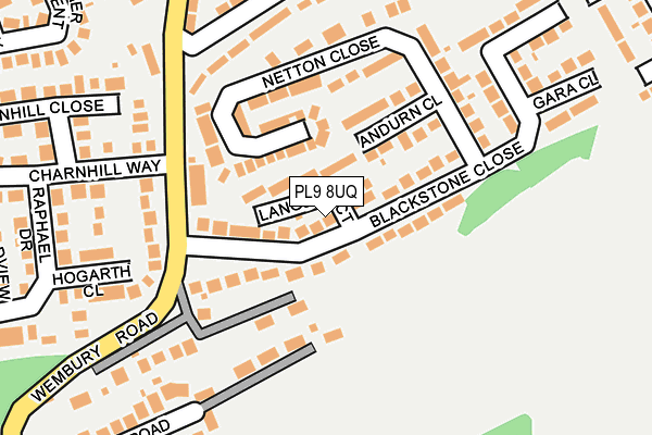 PL9 8UQ map - OS OpenMap – Local (Ordnance Survey)