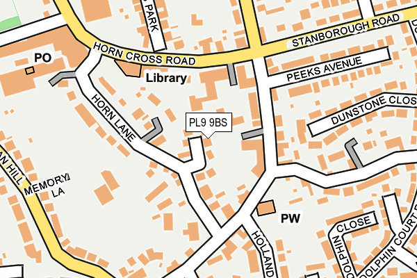 PL9 9BS map - OS OpenMap – Local (Ordnance Survey)