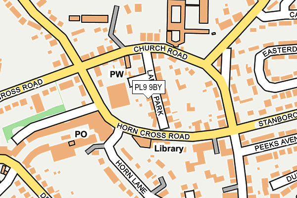 PL9 9BY map - OS OpenMap – Local (Ordnance Survey)