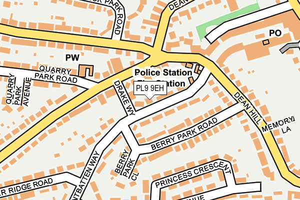 PL9 9EH map - OS OpenMap – Local (Ordnance Survey)