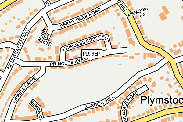 PL9 9EP map - OS OpenMap – Local (Ordnance Survey)