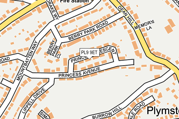 PL9 9ET map - OS OpenMap – Local (Ordnance Survey)