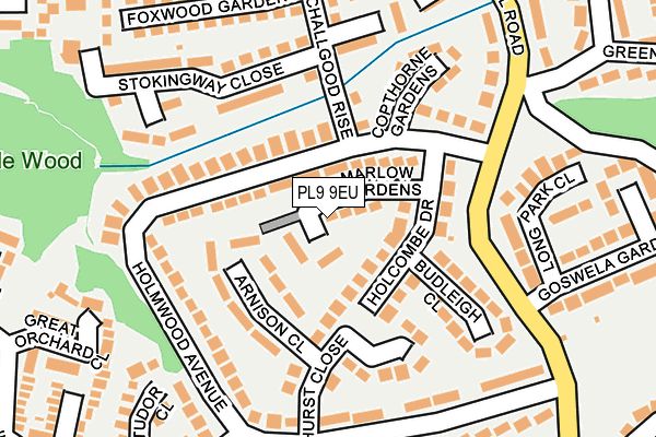 PL9 9EU map - OS OpenMap – Local (Ordnance Survey)